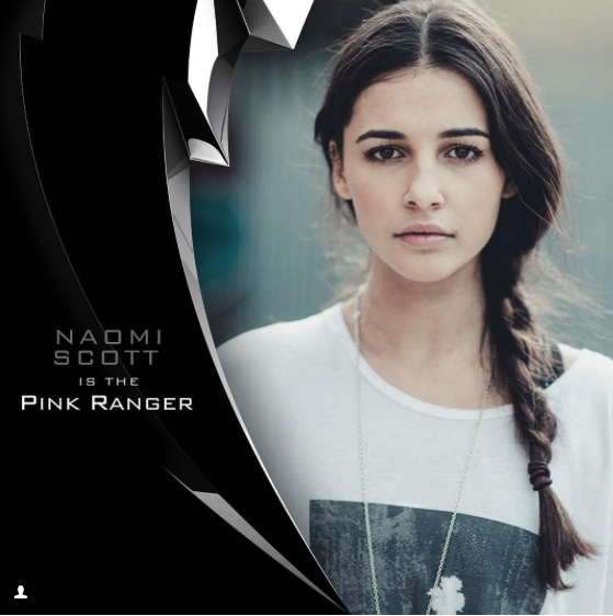 Naomi Scott as the Pink Ranger. Photo by Power Rangers Movie on Instagram. 