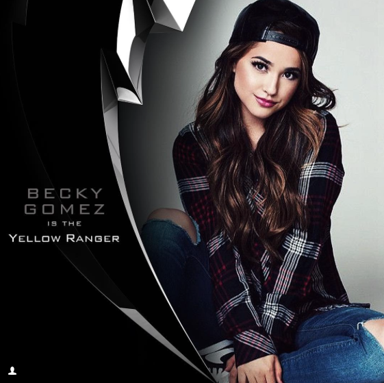 Becky Gomez as the Yellow Ranger. Photo by Power Rangers Movie on Instagram.